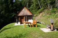 Berghütte ohen Strom